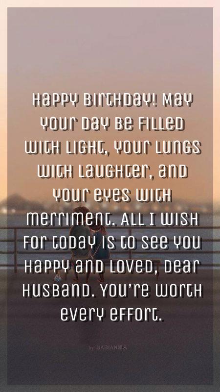 romantic birthday wishes for hubby